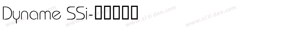 Dyname SSi字体转换